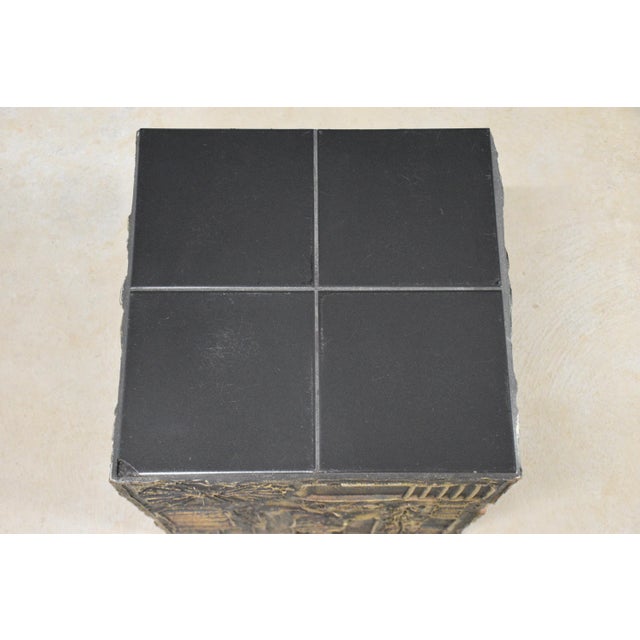 Mid-Century Modern Adrian Pearsall Brutalist Square End Table For Sale - Image 3 of 9