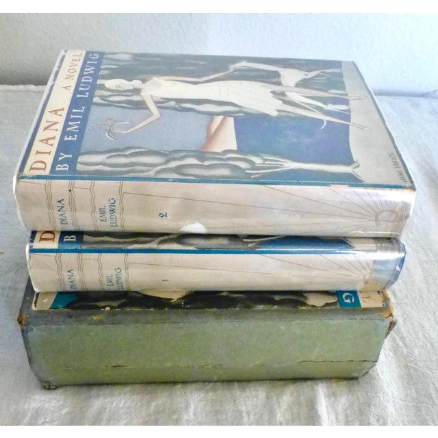 Art Deco 1929 Diana, a 1929 Novel by Emil Ludwig in Two Parts For Sale - Image 3 of 6