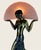 1980s 1980s Art Deco Raymonde Guerbe for Max Le Verrier Style Egyptian Lamp by Sarsaparilla For Sale - Image 5 of 10