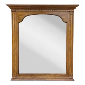 Vintage Pennsylvania House Traditional Solid Oak Wall Mirror
