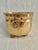 Hollywood Regency Vintage 5” Solid Brass Planter or Cache Pot With Handles and Feet For Sale - Image 3 of 7