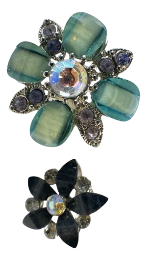 Set of Two Vintage Resizable Rings Size 7