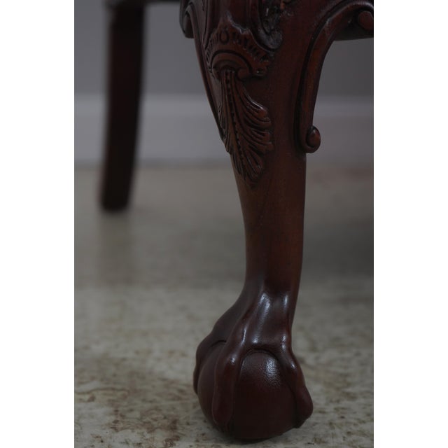 Baker Colonial Williamsburg Chippendale Mahogany Clawfoot Sofa For Sale - Image 12 of 18