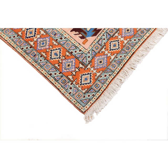 Vintage Hand-Knotted Persian Ardebil Rug 4'4" X 6'4" For Sale In Washington DC - Image 6 of 17