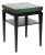 Tommi Parzinger Green Leather Top Side Table Model No. 3033, 1950s, Usa. For Sale