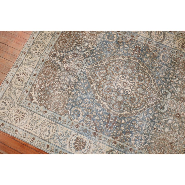 Textile Antique Persian Tabriz Carpet - 4'6" x 6'2" For Sale - Image 7 of 8