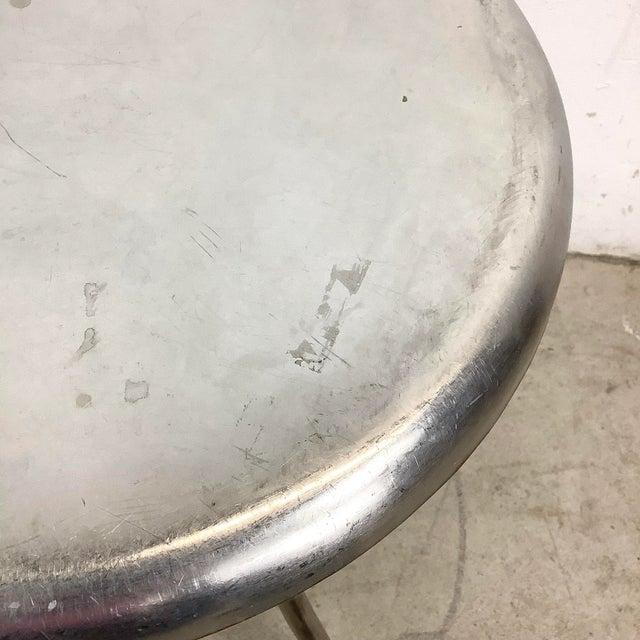 Vintage Industrial Swivel Stool For Sale - Image 9 of 12