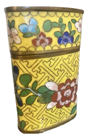 Early 1900s Antique Chinese Cloisonne Snuff Box