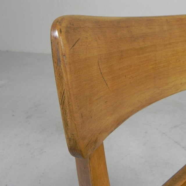 Wooden Swivel Chair, 1950s For Sale - Image 16 of 18