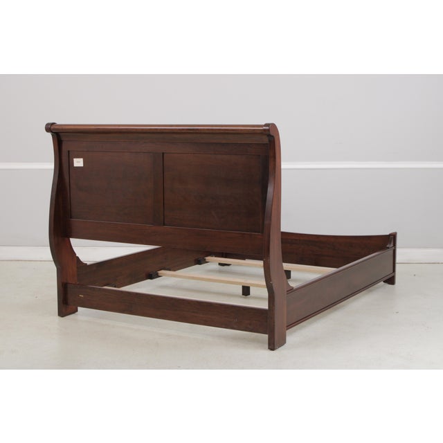 Nichols & Stone by Stickley Cherry Queen Size Sleigh Bed For Sale - Image 13 of 18