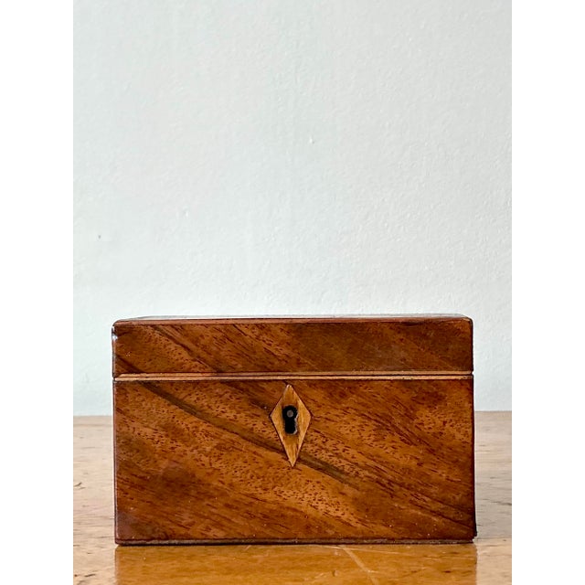 Brown Vintage Regency Petite Two Chamber Box For Sale - Image 8 of 8