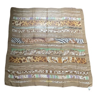 1980s Salvatore Ferragamo Scarf For Sale