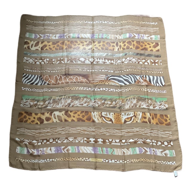 1980s Salvatore Ferragamo Scarf For Sale