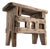 Rustic Stool in Wood For Sale