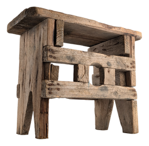 Rustic Stool in Wood