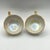 Pair of Kasuga Footed Iridescent Gilded Teacups (Handles, Fruit Design, Lusterware) Vintage For Sale - Image 13 of 16