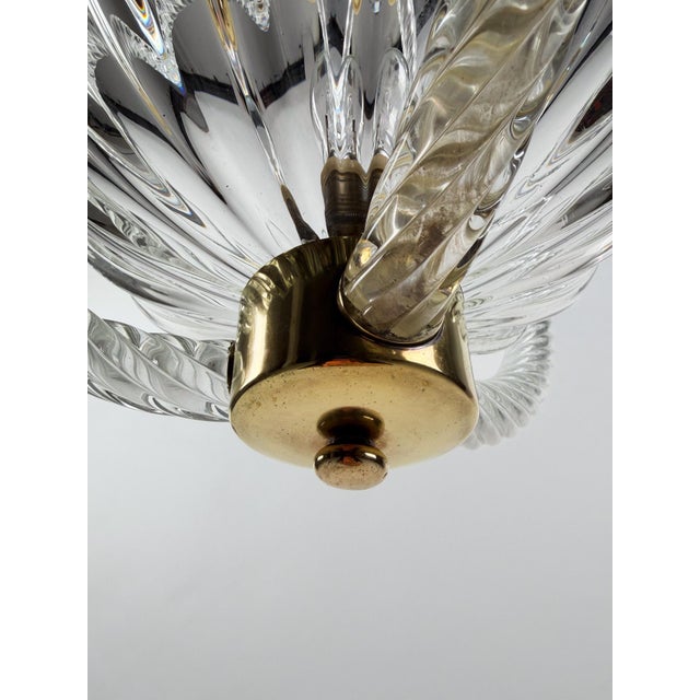 Italian Art Deco Murano Glass Pendant in the style of Barovier, 1930s For Sale - Image 16 of 18