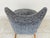 Textile Vintage Cocktail Chair in Heather Grey Fabric, 1960s For Sale - Image 7 of 8