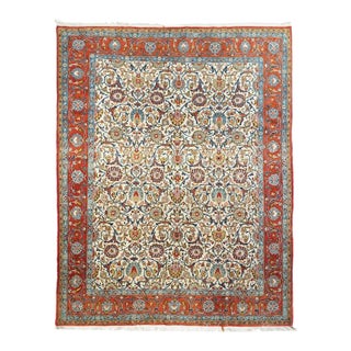 Vintage Qum Rug 7'4'' X 10'1'' For Sale