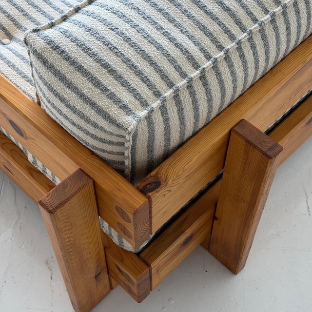 Tan 1970s Swedish Pine Daybed Sofa Attributed to Yngve Ekström for Swedese For Sale - Image 8 of 10