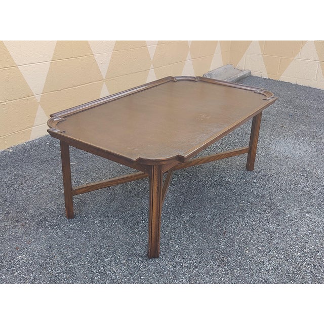 Baker Furniture Company Mid 20th Century Vintage Coffee Table Regency Style by Roundtree Country Reproductions For Sale - Image 4 of 10