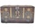Mid-Century Modern Mid 20th Century Hand-Crafted Brass-Inlaid Asian Wooden Chest Accent For Sale - Image 3 of 10