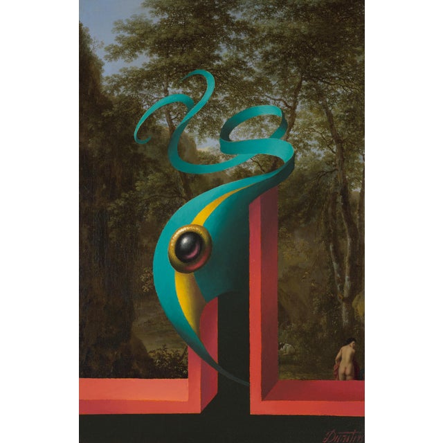 Juris Dimiters, Black Carbuncle, 2015, Oil Painting & Digital Print, in Good conditions. Designed from 2000 This piece has...
