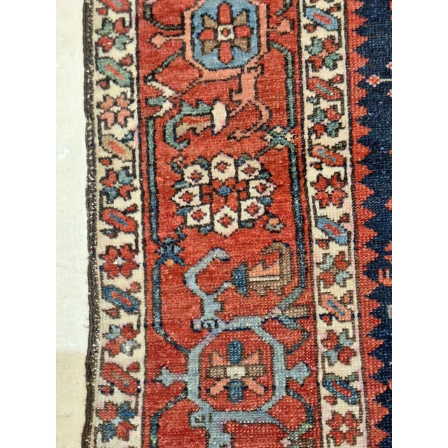 Vintage Persian Serapi Gallery Size For Sale In Los Angeles - Image 6 of 7