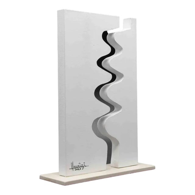 Tonino Maurizi, Abstract Composition in White, Sculpture, 2022 For Sale