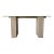 Italian Postmodern Guy Barker for Ello Travertine and Brass Console / Sold For Sale