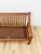 MCM Danish Modern Cognac Color Two Seat Couch Curved Bench Sculptural Seating For Sale In Tampa - Image 6 of 14