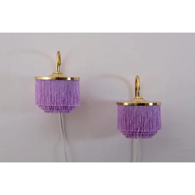 Metal Purple V271 Wall Lights by Hans-Agne Jakobsson, 1960s, Set of 2 For Sale - Image 7 of 8