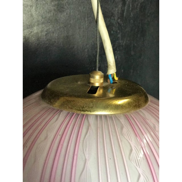 Italian Vintage Murano Pendant Light For Sale - Image 3 of 6