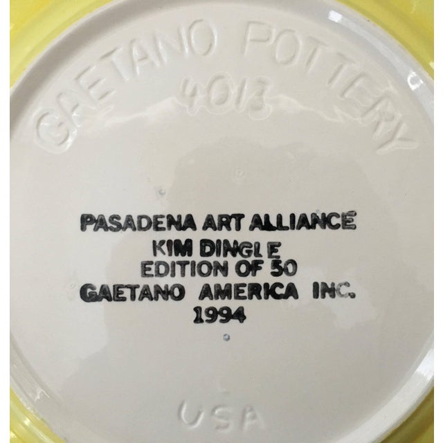 Kim Dingle, Rare "Why I am a Vegetarian" Kim Dingle Art Plate, 1994 For Sale - Image 4 of 4