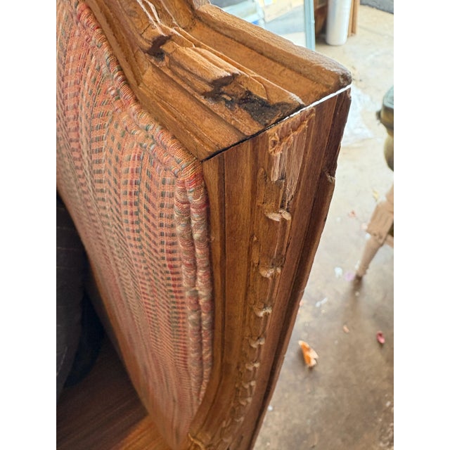 Vintage Louis XVI Upholstered Arm Chairs - A Pair For Sale - Image 12 of 12