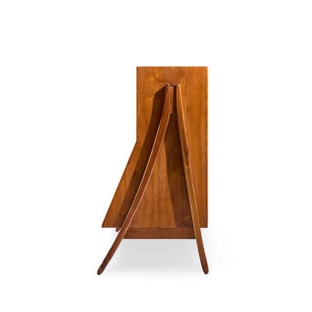 Mid 20th Century Kipp Stewart for Drexel Declaration Mid Century Walnut Bookcase Shelf For Sale - Image 5 of 7