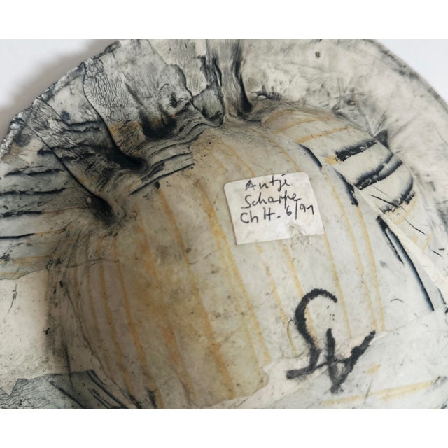 Modern Ceramic Bowl by Antje Scharfe, Berlin, 1991 For Sale - Image 3 of 7