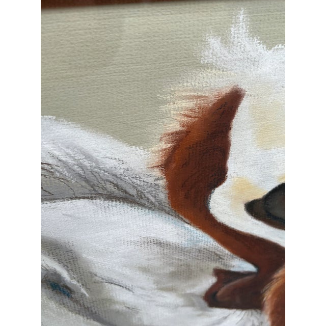 1980s Original Framed Pelican Pastel Art For Sale - Image 5 of 8