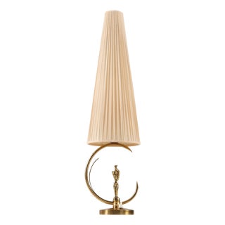 Swedish Moden Brass Table Lamp, 1950s For Sale