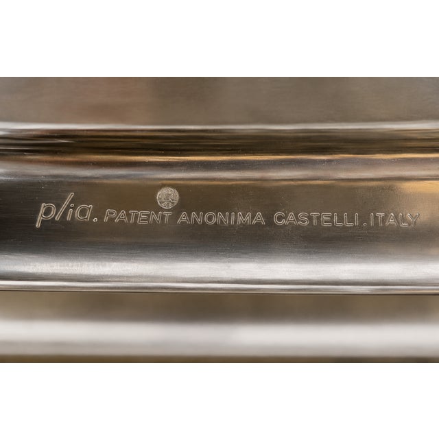 Mid Century Modern Italian Lucite "Plia" Folding Chairs by Giancarlo Piretti for Castelli, C. 1970s For Sale - Image 14 of 14