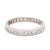 Traditional 1940's .50ctw Diamond Eternity Band Ring, Platinum, Ring Size 5.25 For Sale - Image 3 of 6