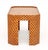 Modern Red and Yellow Patterned Side Table For Sale In New York - Image 6 of 7
