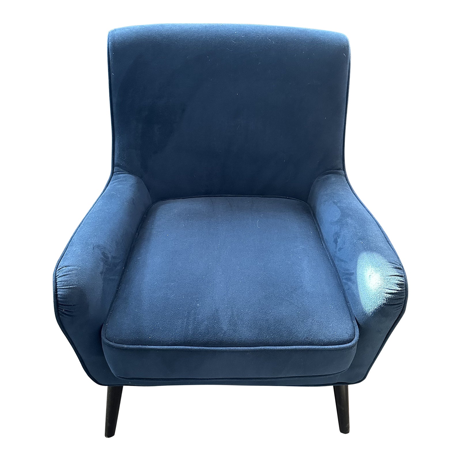 Contemporary West Elm Book Nook Armchair | Chairish