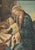 Virgin Mary with Child is a reproduction of Madonna del Libro, Sandro Botticelli, realized in Italy in 1940s. Border and...