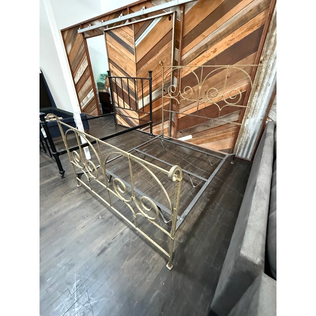 Design Plus Gallery presents a Full Size Wrought Iron Bed Frame from Claudio Rayes. This iron bed frame (Model #32) pairs...