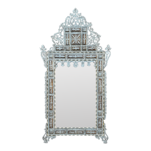 Early 20th Century Mother of Pearl Inlaid Mirror