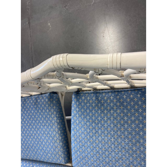 Vintage McGuire San Francisco Cathedral Back Rattan Dining Chairs – Set of 4 For Sale - Image 12 of 12