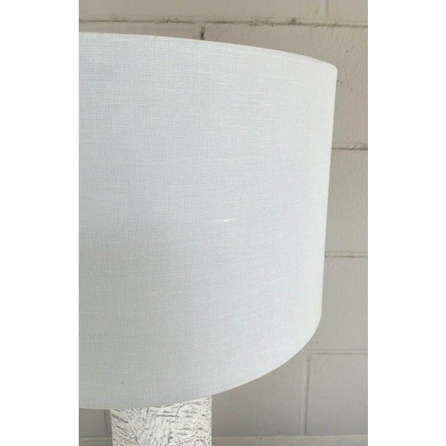 Made Goods Made Goods Modern Textured Plaster Column Brantley Table Lamp For Sale - Image 4 of 4