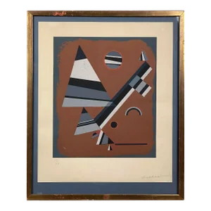 Wassily Kandinsky (After) - ‘Gris’ Screenprint on Wove Paper, Signed (1953)