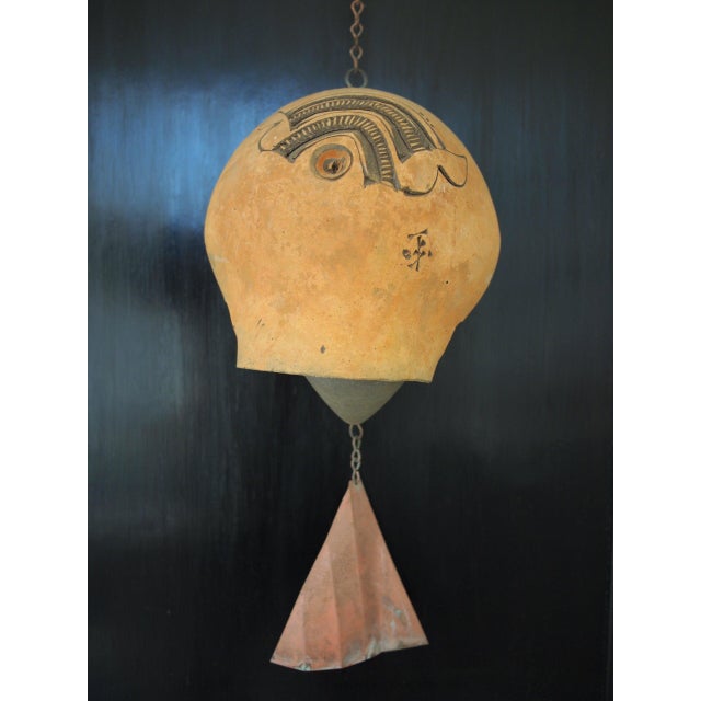 Vintage Paolo Soleri Large Ceramic Bell Wind Chime Chairish